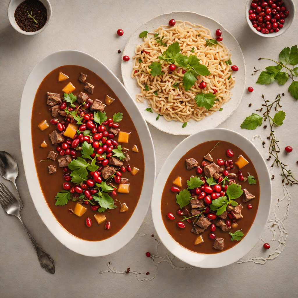 Slow-Cooked Kangaroo Stew with Native Pepperberries