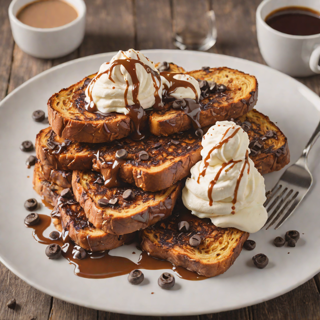 Chocolate-Stuffed French Toast with Maple Whipped Cream