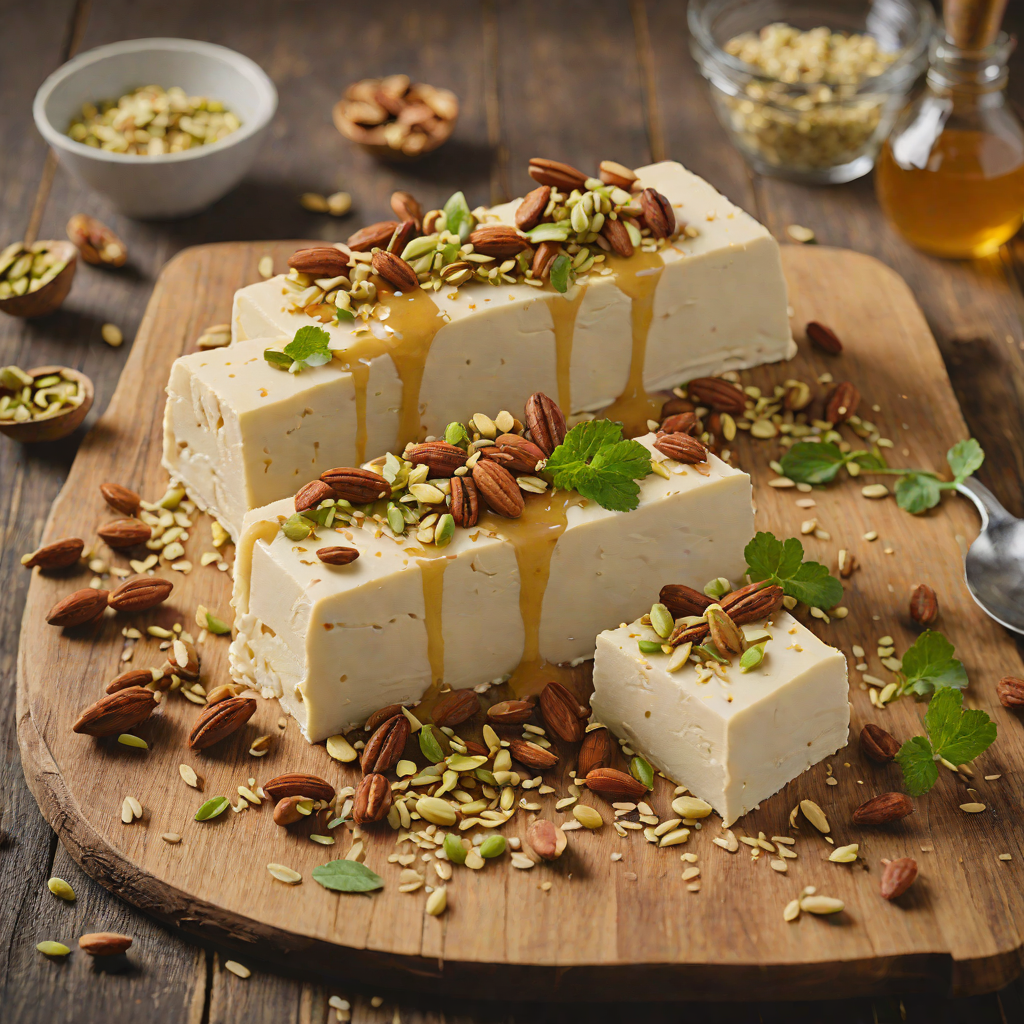 Honey Almond Semifreddo with Toasted Pistachios