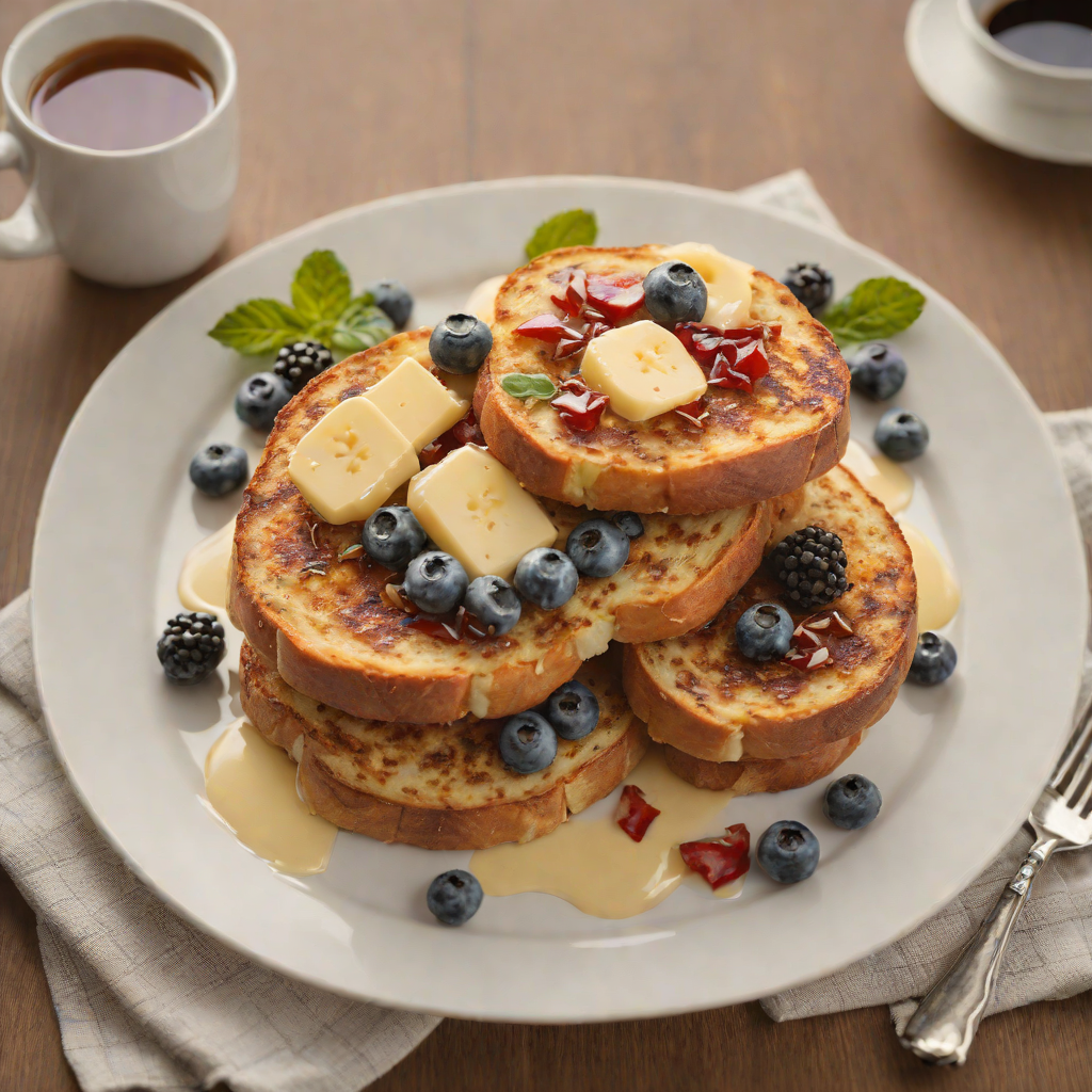 Phonemic Chart-Inspired English Muffin French Toast