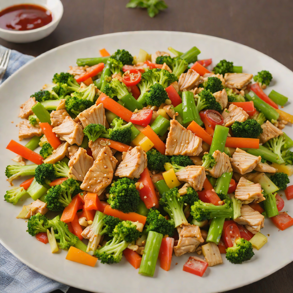 Step-by-Step English Grammar-Inspired Chicken Stir Fry with Mixed Vegetables