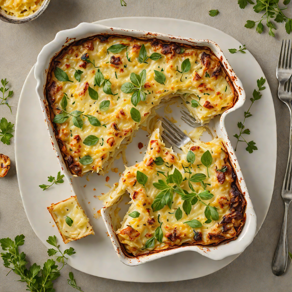 French Herb-Roasted Potato Gratin with Gruyère