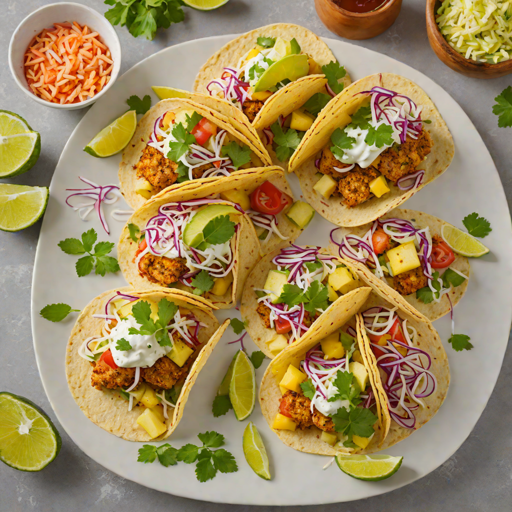 Coconut-Crusted Fish Tacos with Spicy Pineapple Slaw