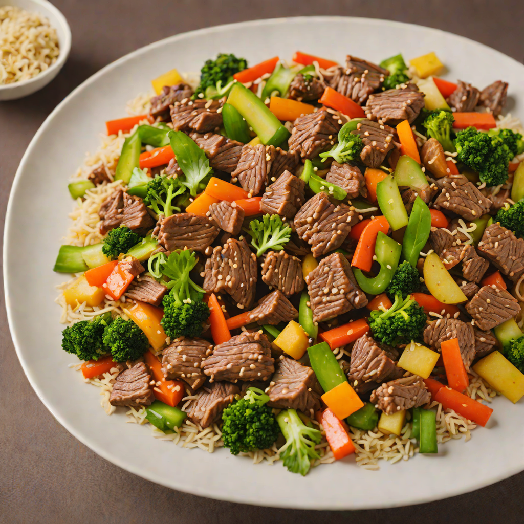 Sautéed Beef and Vegetable Stir-Fry with Ginger and Coconut Aminos