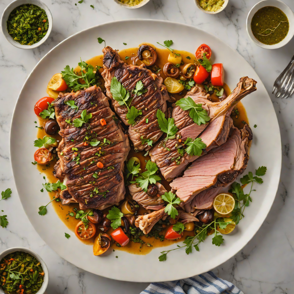 Slow-Roasted Moroccan Lamb Shoulder with Chermoula
