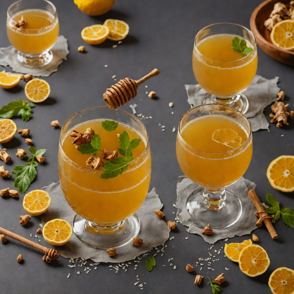 Turmeric-Honey Ginger Tea for Cold Symptom Relief