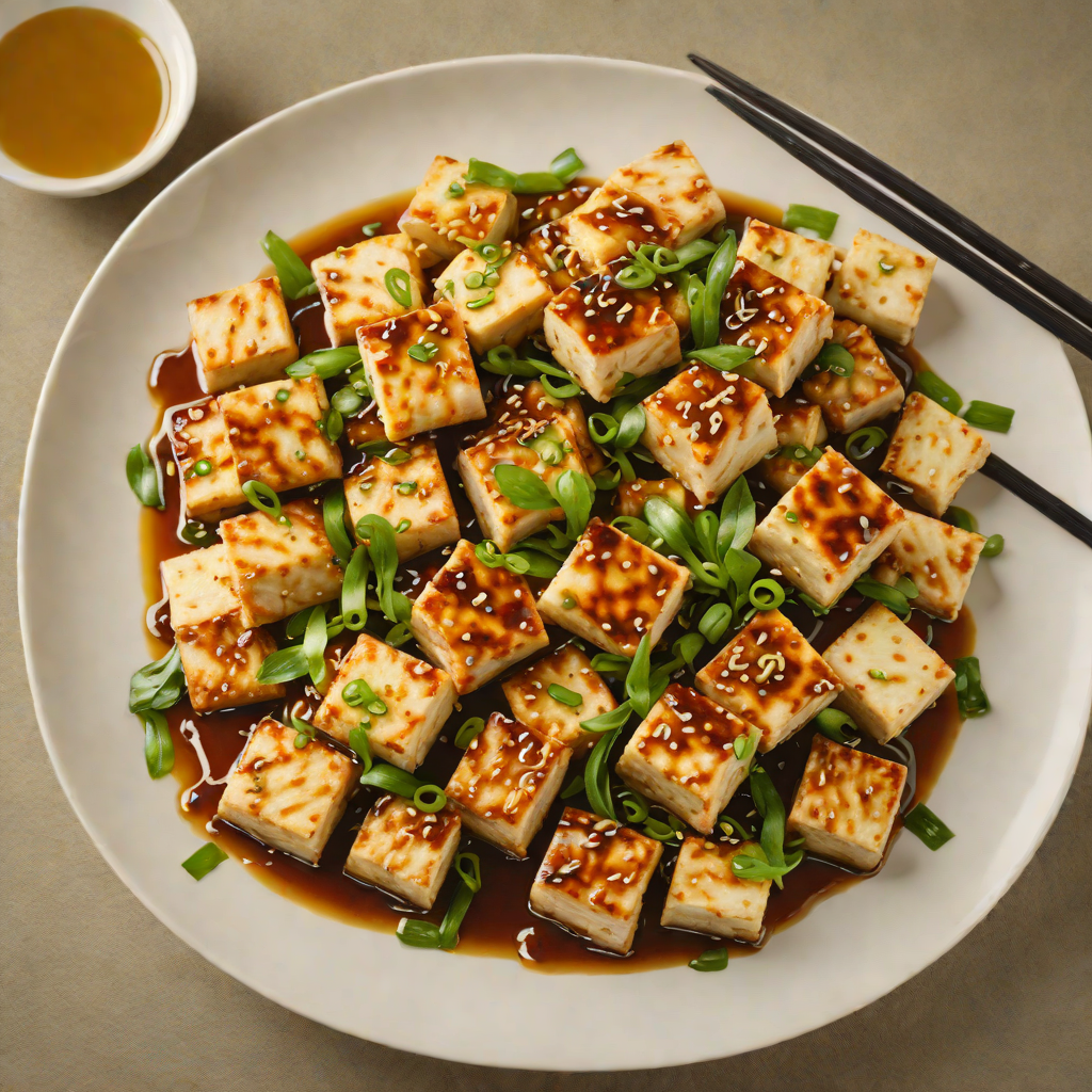 Stir-Fried Tofu with Ginger and Scallion Oil
