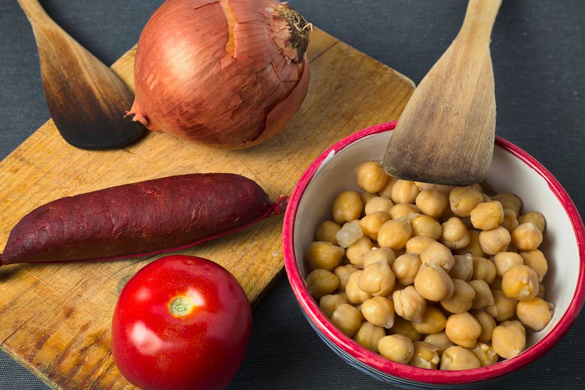 Authentic Spanish Olla Podrida with Chickpeas