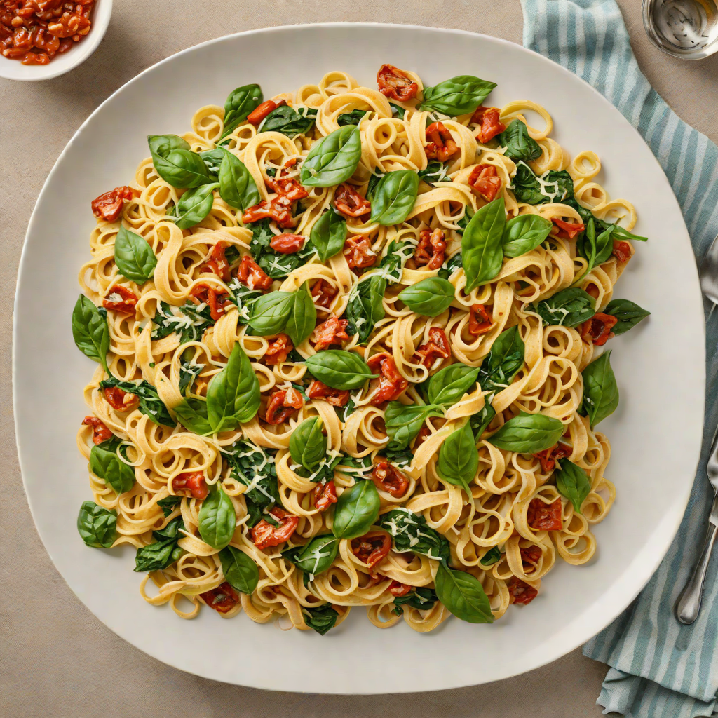 One-Pot Creamy Sun-Dried Tomato and Spinach Pasta