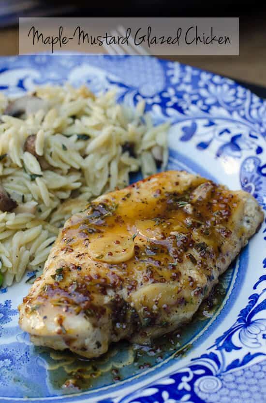 Pan-Seared Chicken with Ann Arbor Maple-Mustard Glaze
