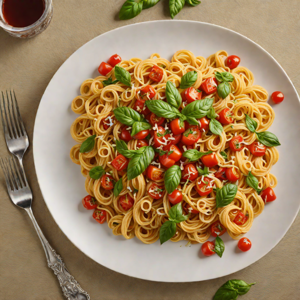 Vodka-Infused Tomato Basil Pasta with Roasted Garlic