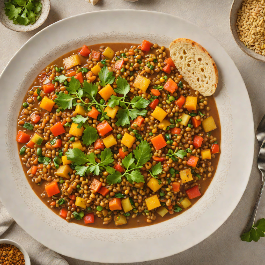 Chakalaka-Spiced Lentil and Vegetable Stew