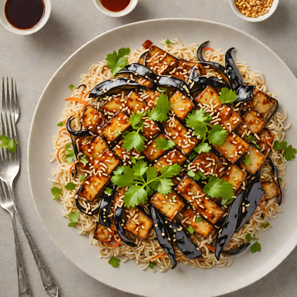 Italian Miso-Glazed Eggplant Donburi