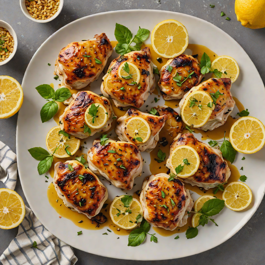 Pan-Seared Chicken Thighs with Charred Lemon and Garlic