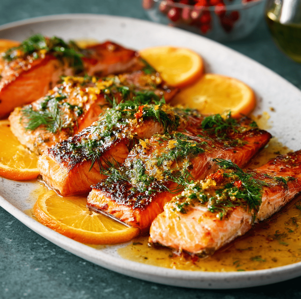 Sunlight-Inspired Citrus Salmon
