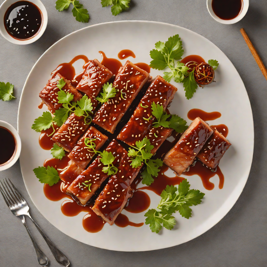 Korean-Style Braised Pork Belly with Gochujang Glaze
