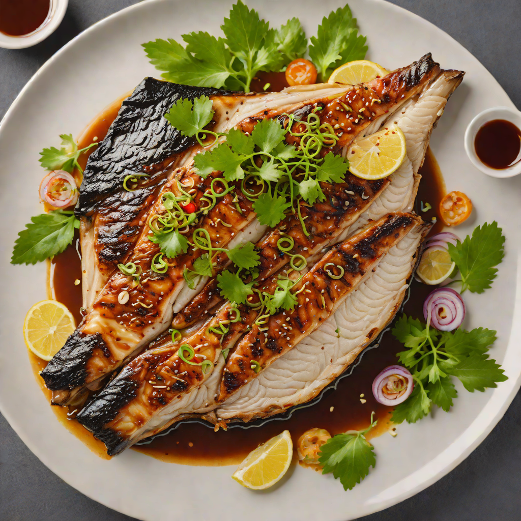 Grilled Bangus Belly in Soy-Garlic Marinade