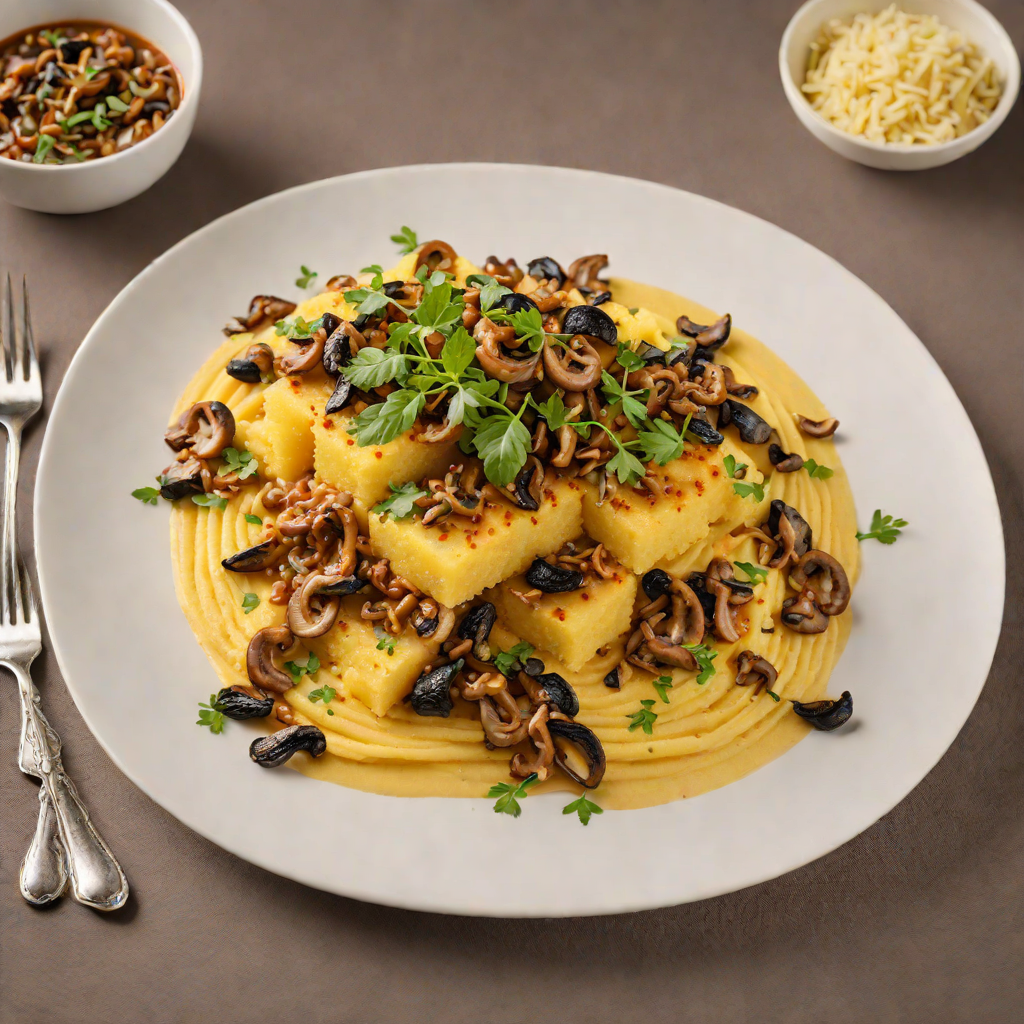 Italian Pan-Seared Polenta with Wild Mushroom Ragù