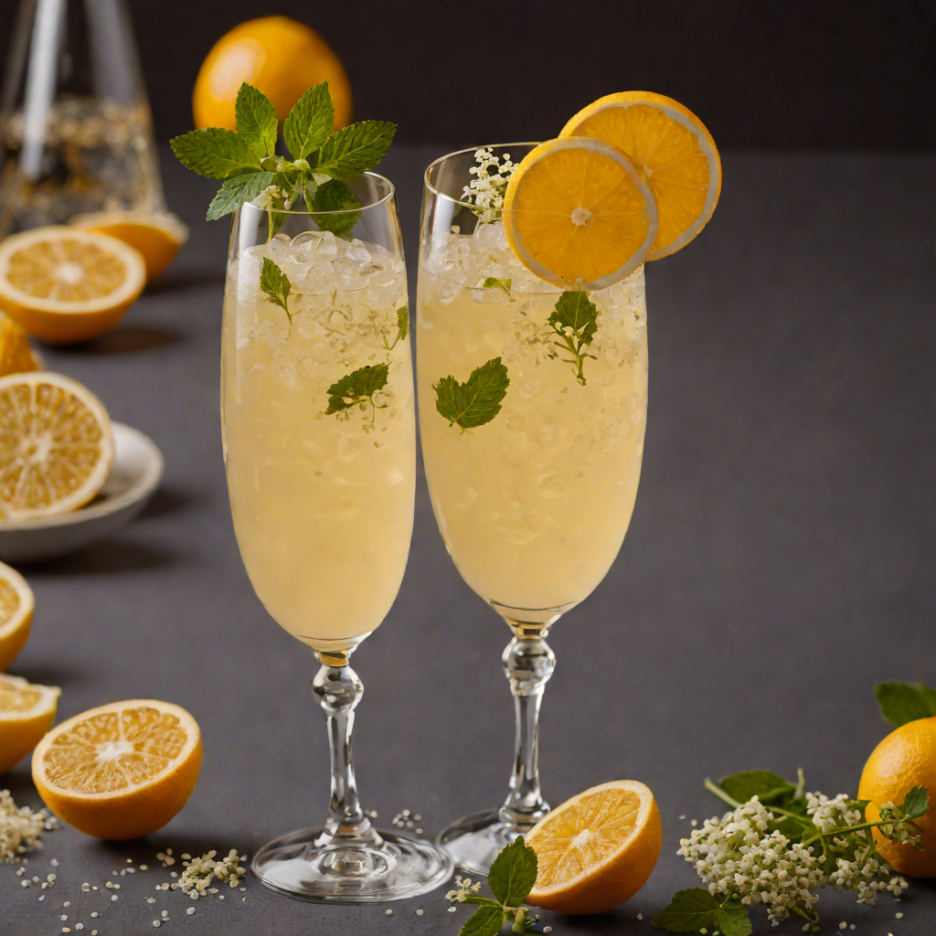 Citrus Velvet Fizz with Elderflower