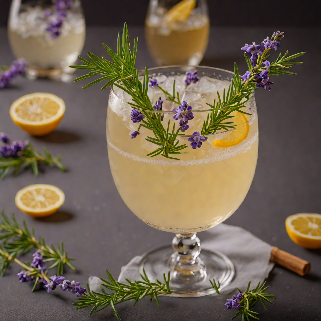 Rosemary Gin Sour with Lavender Honey