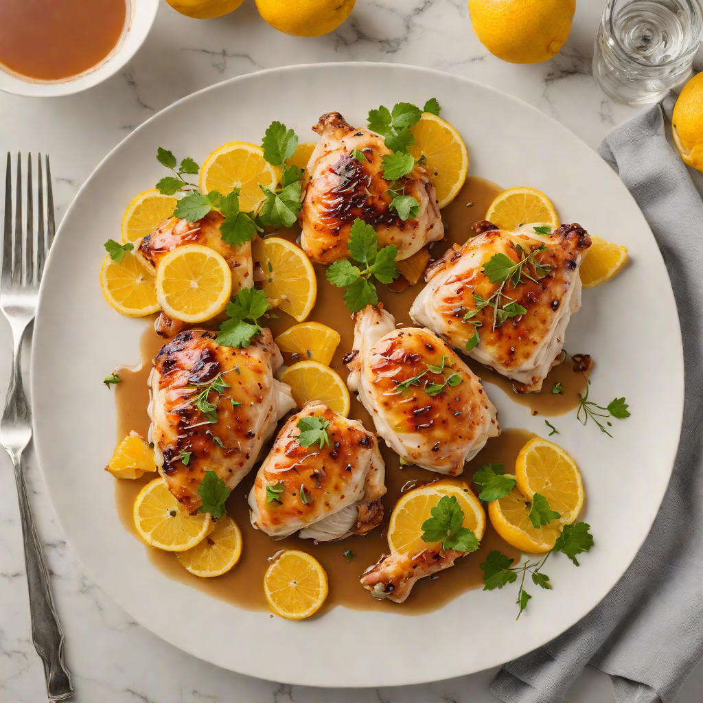 Pan-Seared Chicken with Euro-Aud Citrus Glaze