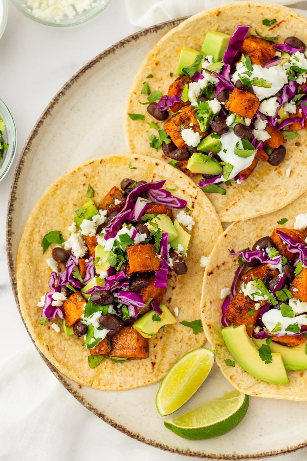 Smoky Maple-Roasted Sweet Potato & Black Bean Tacos
