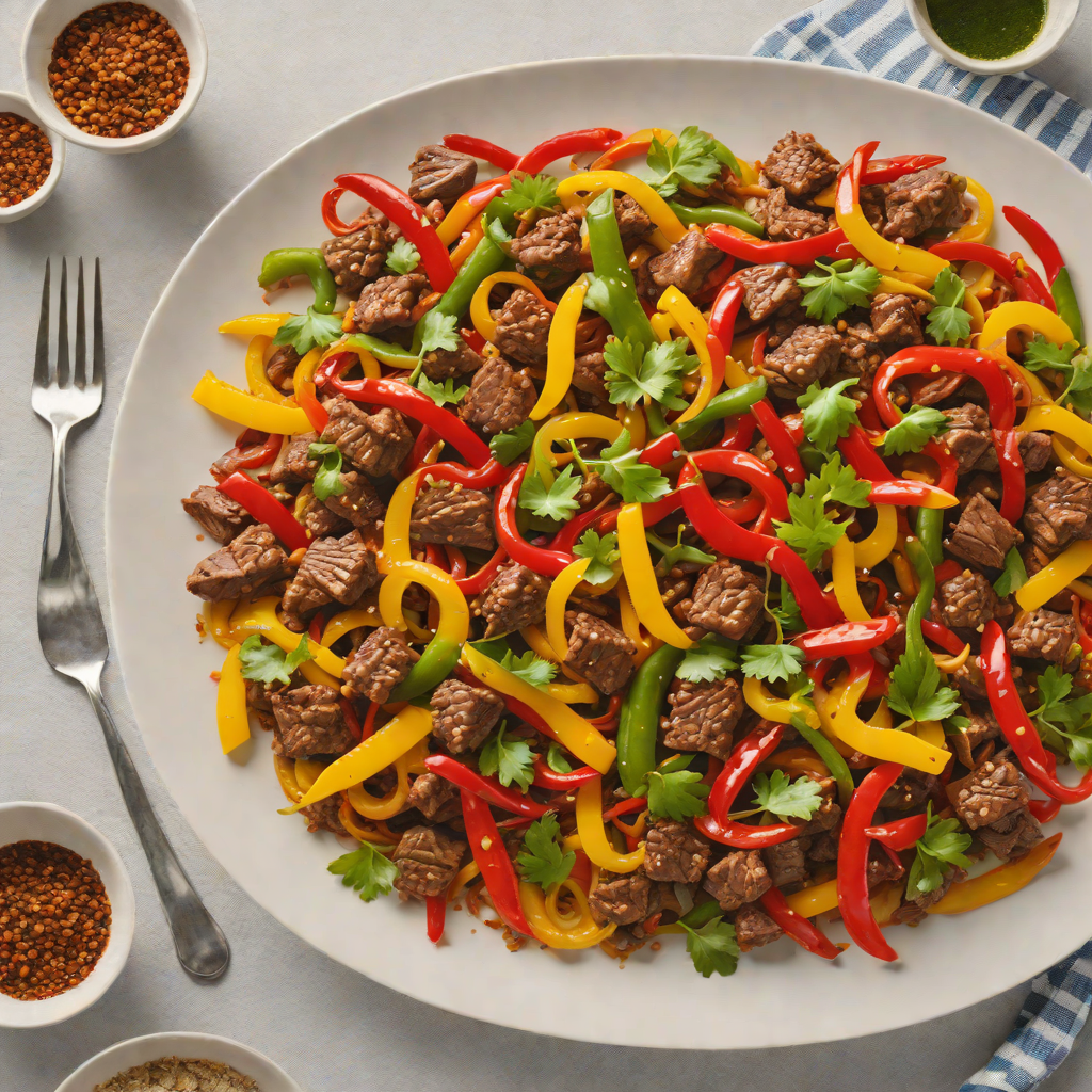 Tibs Stir-Fry with Berbere-Spiced Beef and Peppers