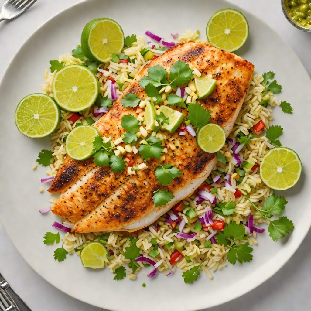 Pan-Seared Tilapia with Lime and Palm Heart Salsa