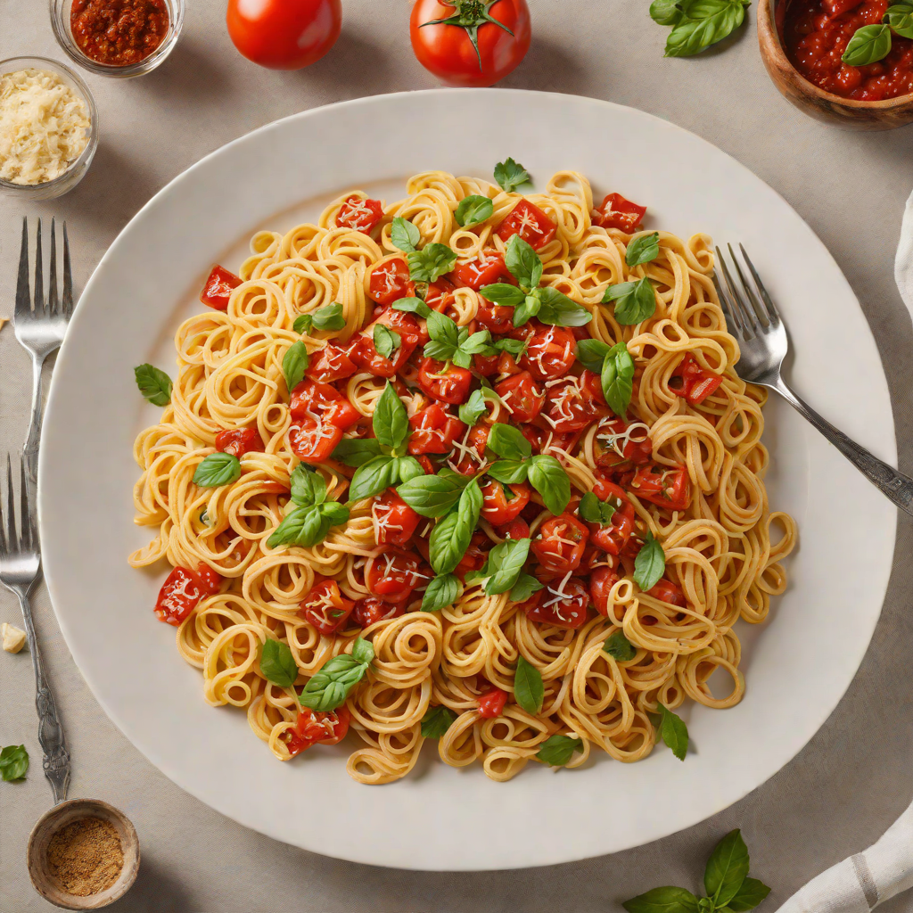 Scratch-Made Italian Pasta with Roasted Garlic Tomato Sauce