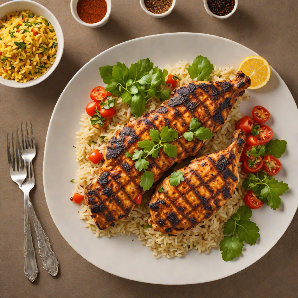 Grilled Ugali-Stuffed Chicken with Tanzanian Spice Rub