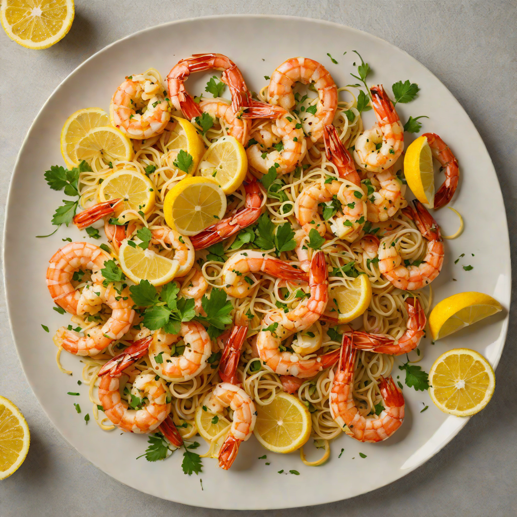 Sautéed Garlic Butter Shrimp with Imbibed Lemon Zest