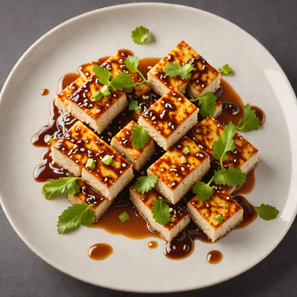 Pan-Seared Tofu with Soy-Ginger Imbibed Glaze