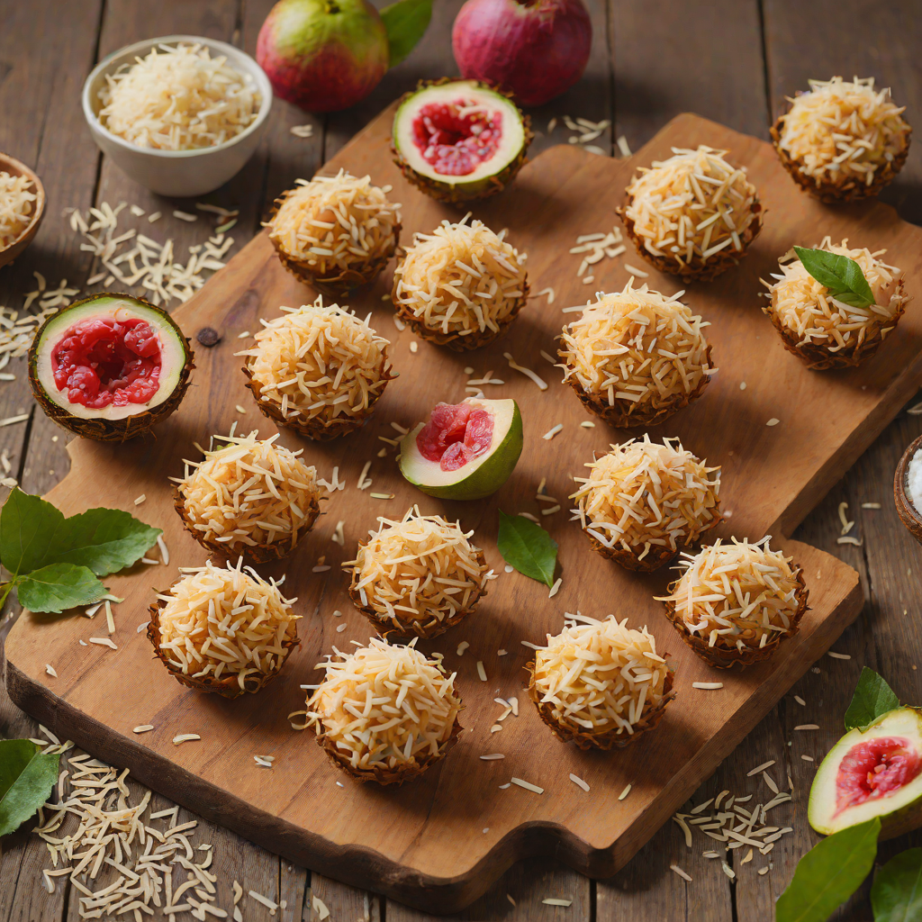 Toasted Coconut and Guava Brigadeiros