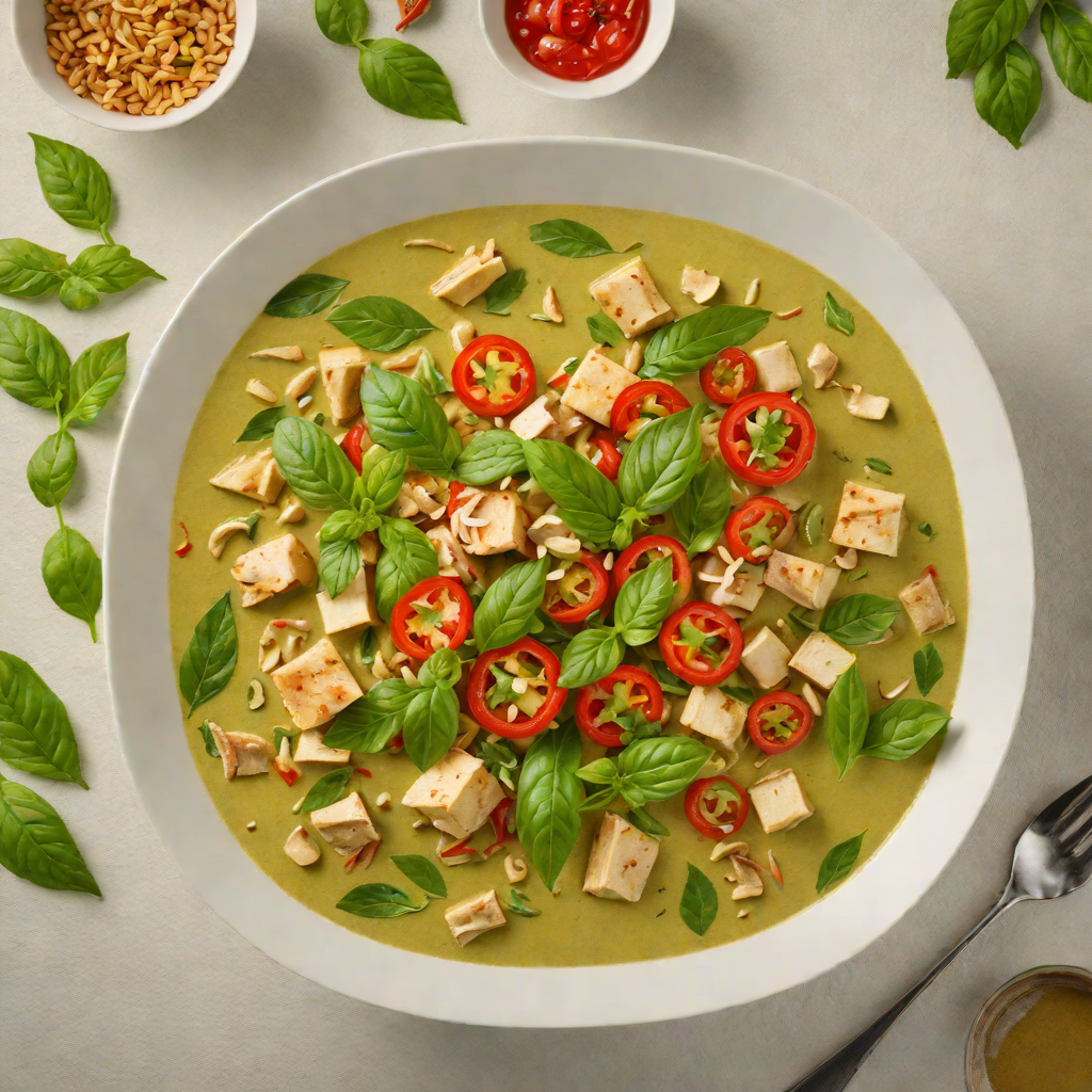 Fiery Thai Green Curry with Coconut and Fresh Basil