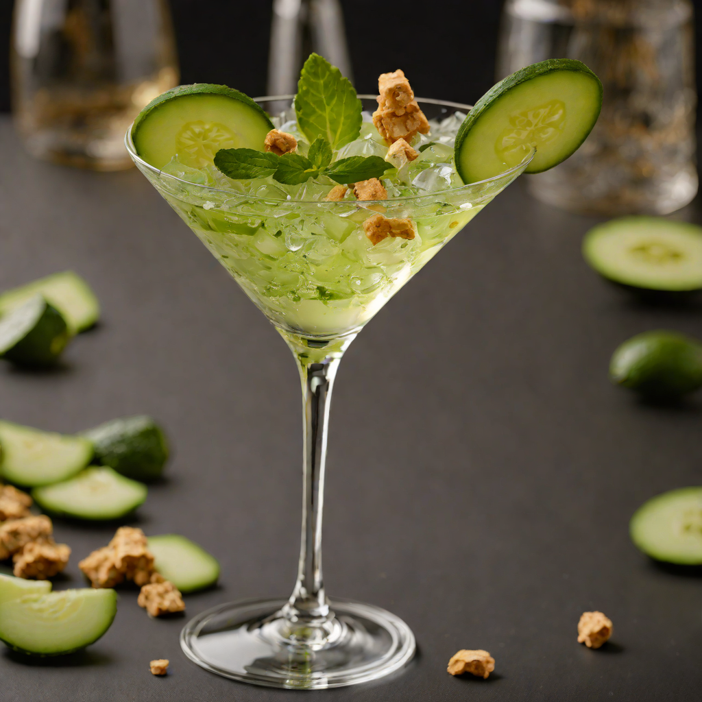 Ginger-Cucumber Gin Martini