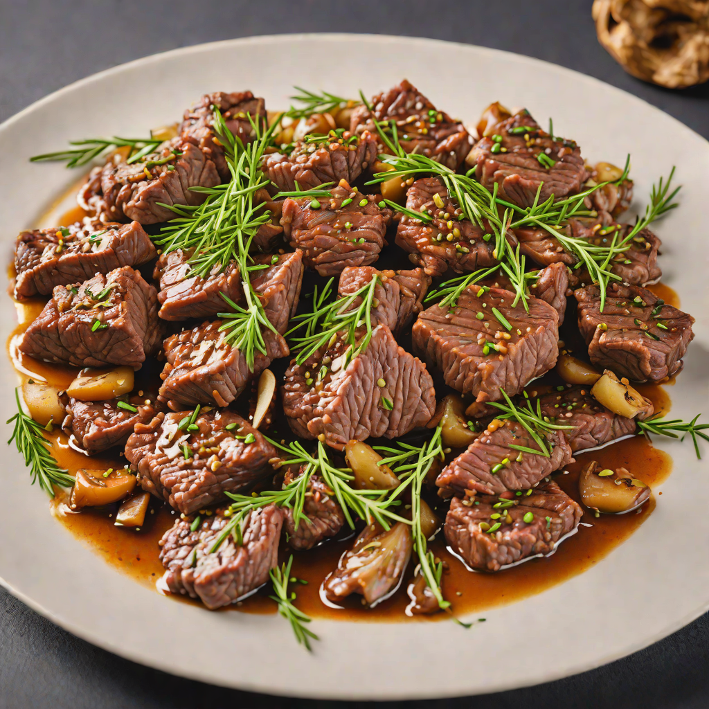 Sautéed Beef Tibs with Shallots and Rosemary