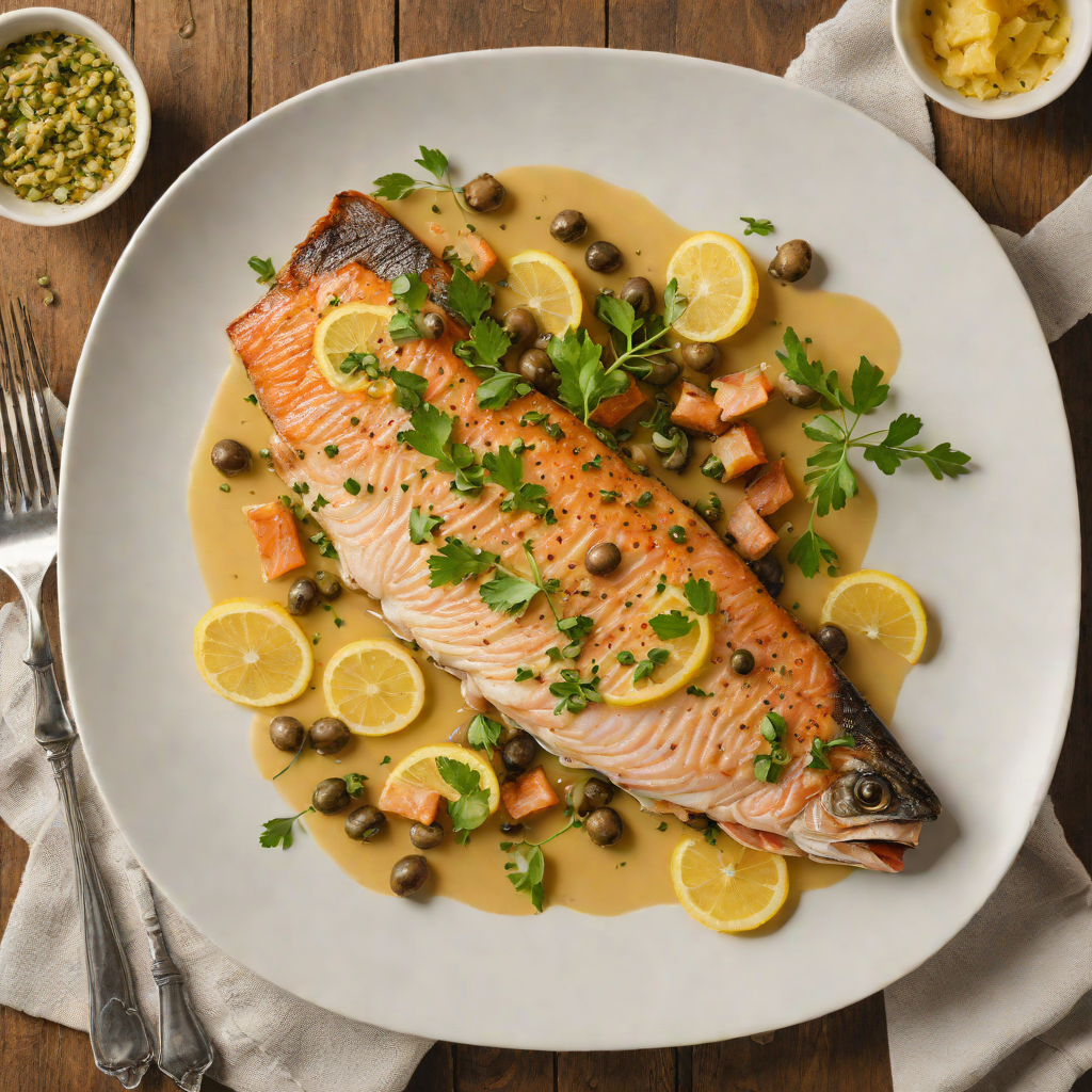 Pan-Seared Trout with Lemon Caper Sauce