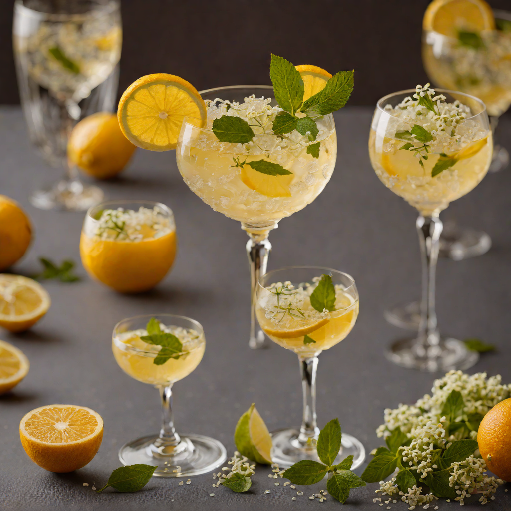 Shimmering Citrus Spritz with Elderflower