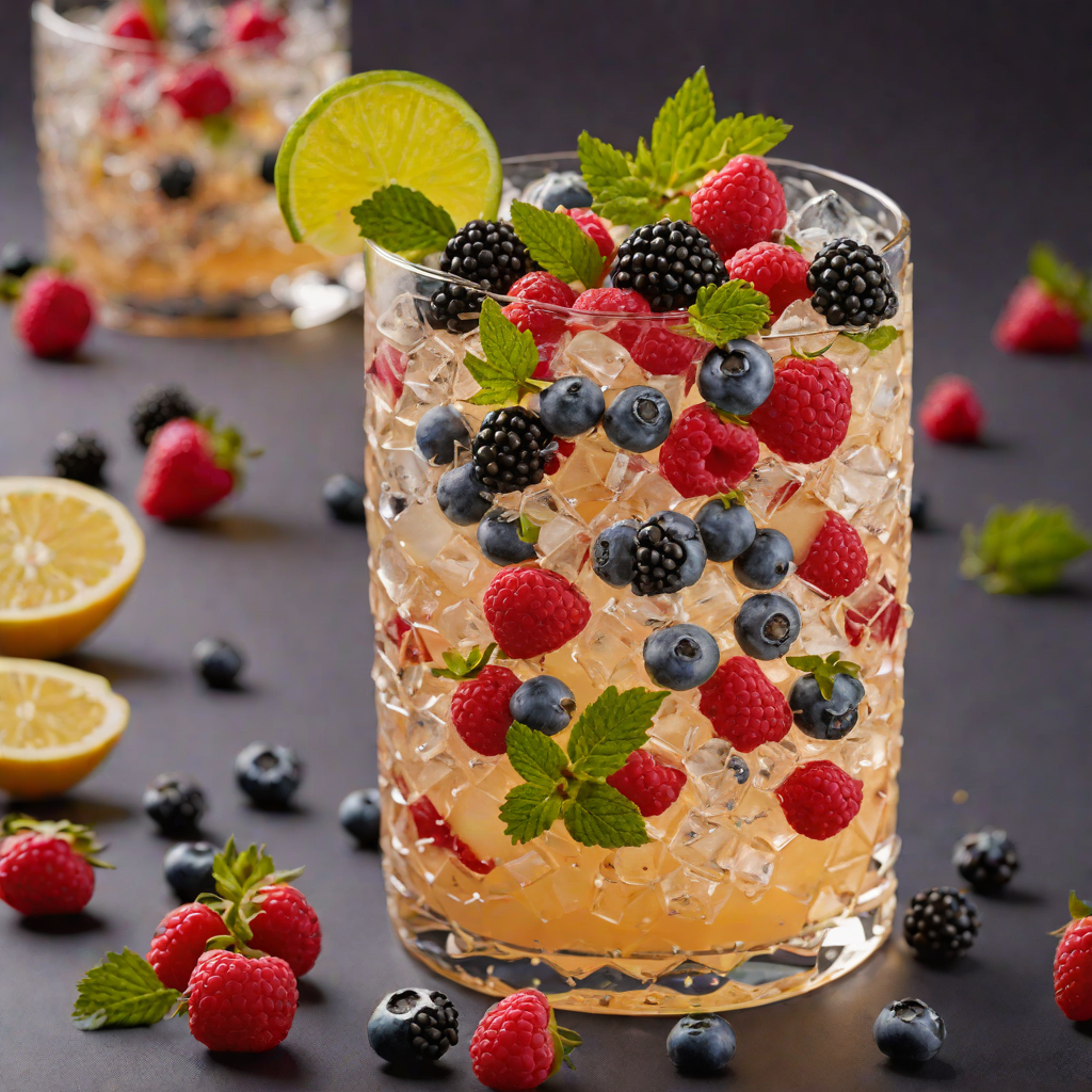 Fruity Vodka Smash with Fresh Berries