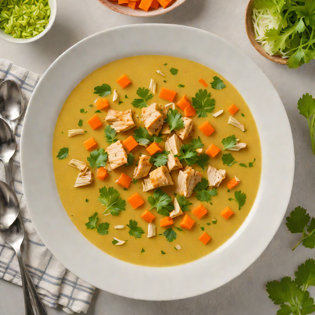 Garlic-Turmeric Chicken Soup with Carrots and Celery