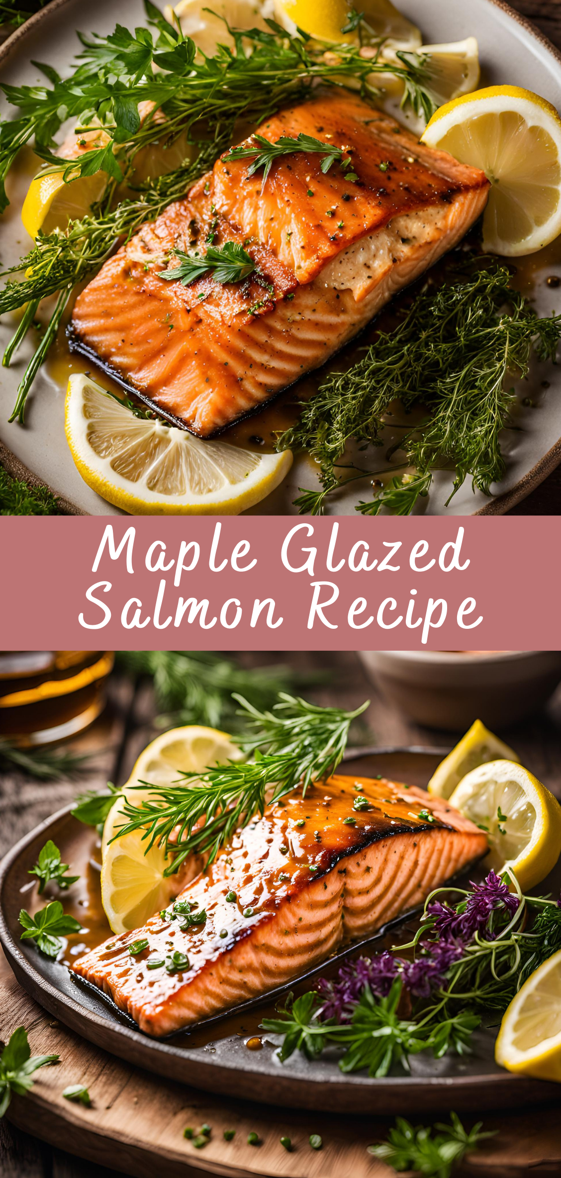 Vintage-Style Maple-Glazed Salmon with Herb Crust