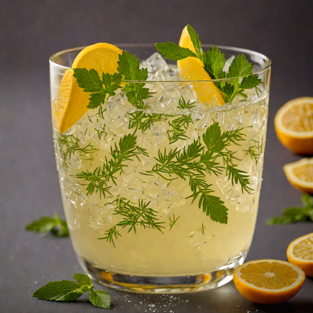Muddled Herb and Citrus Fizz