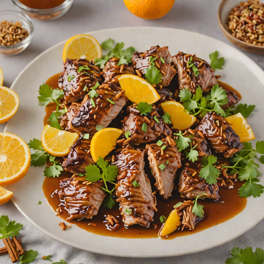 Pan-Seared Carnitas with Orange and Cinnamon Glaze
