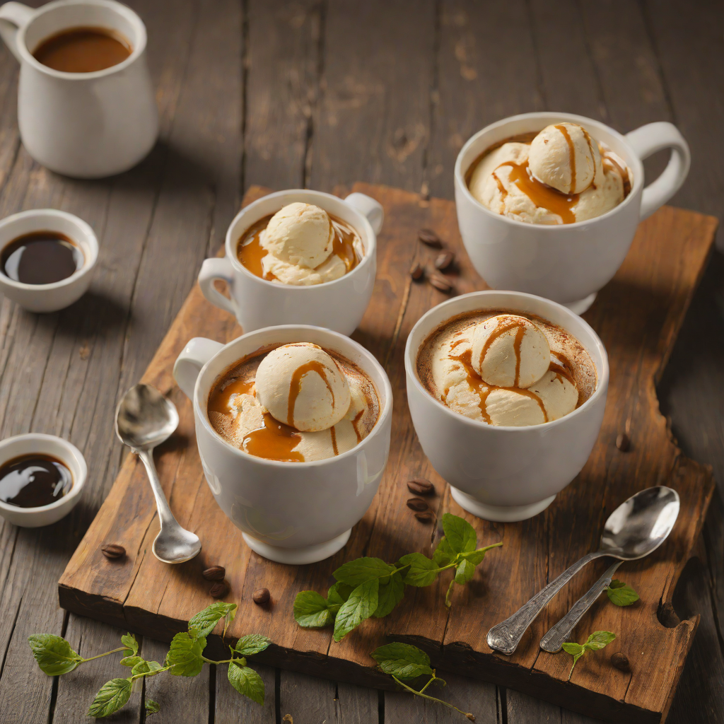 Vietnamese Coffee-Inspired Affogato with Condensed Milk