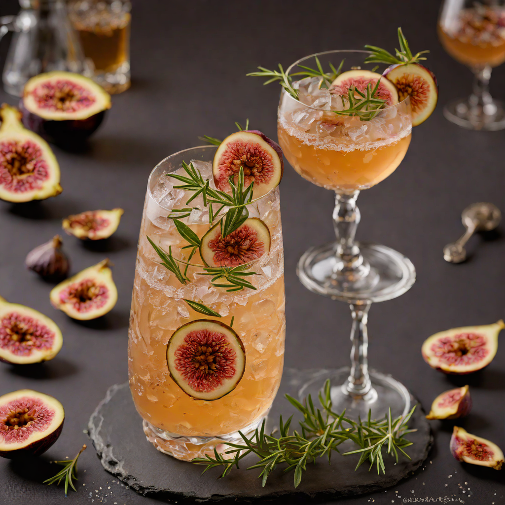 Mediterranean Fig and Rosemary Fizz