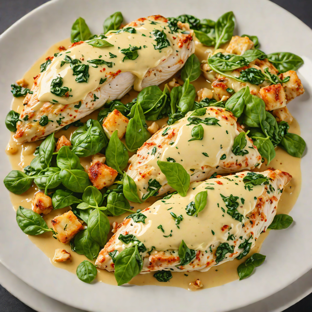 Cheesy Spinach-Stuffed Chicken Breasts