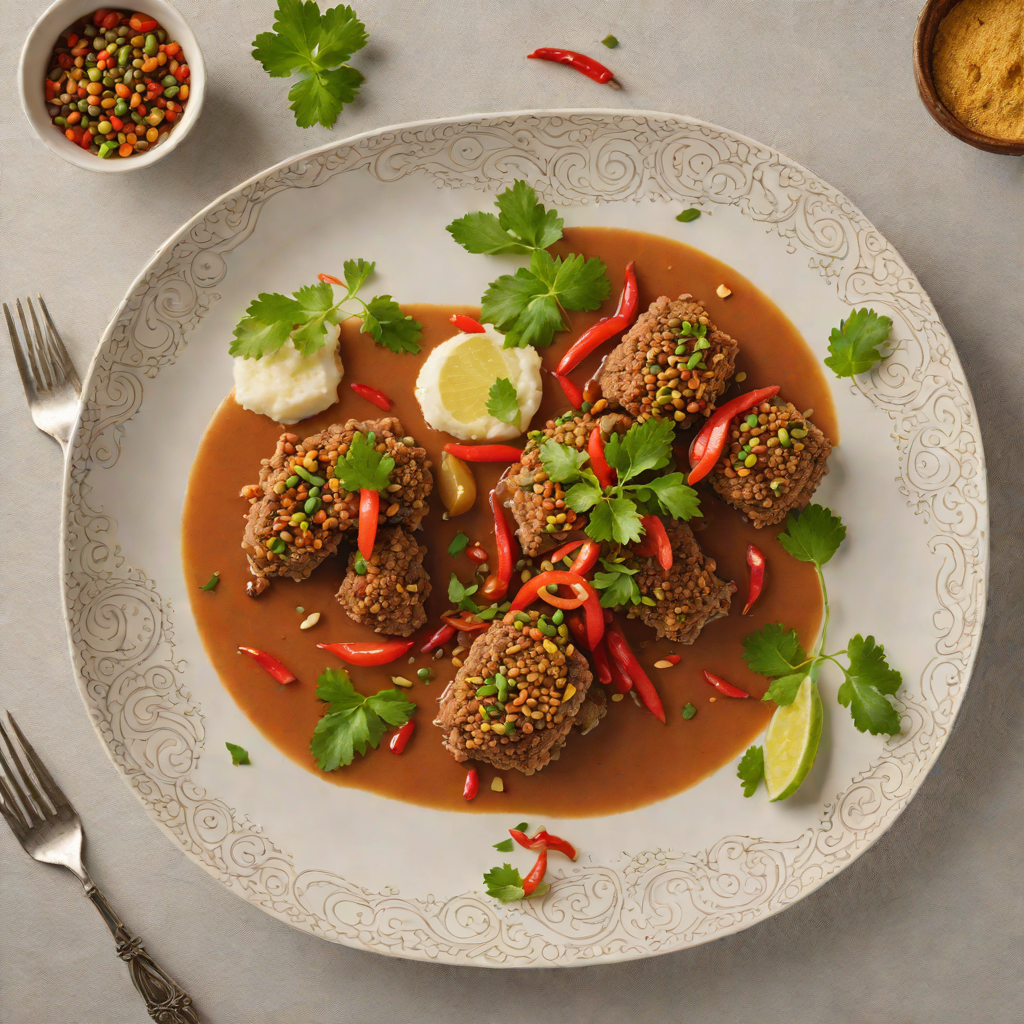 Slow-Cooked Lamb Wat with Red Pepper and Niter Kibbeh