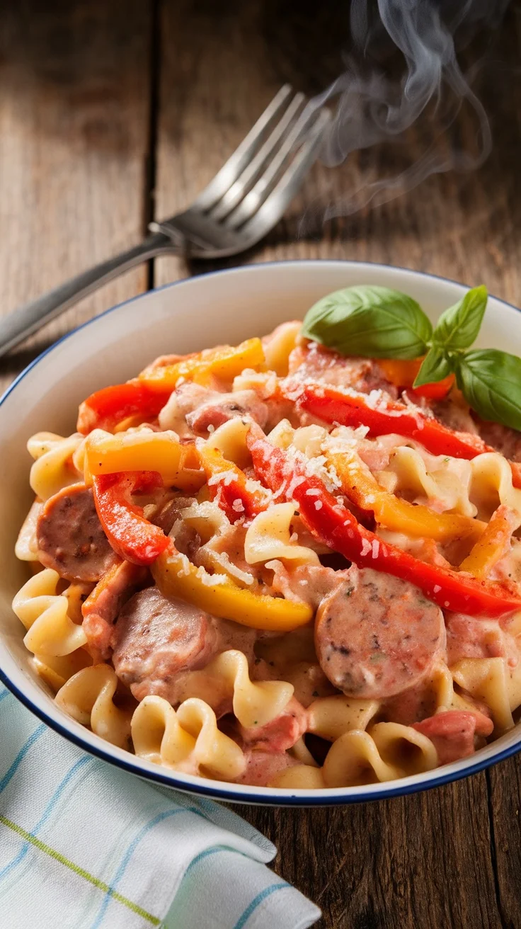 Italian-Style Sausage and Peppers One-Pot Pasta