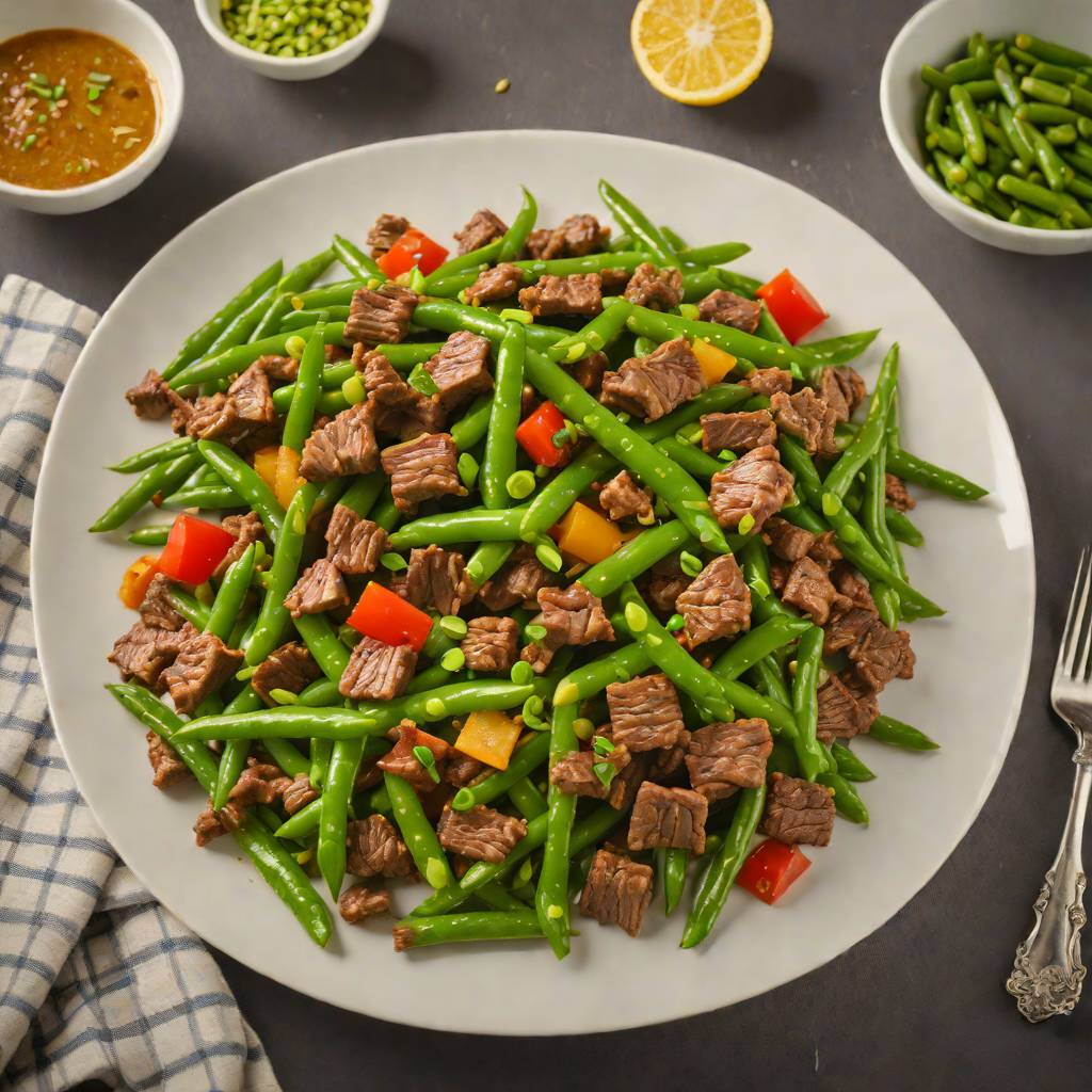 Stir-Fried Beef with Ginger and Green Beans