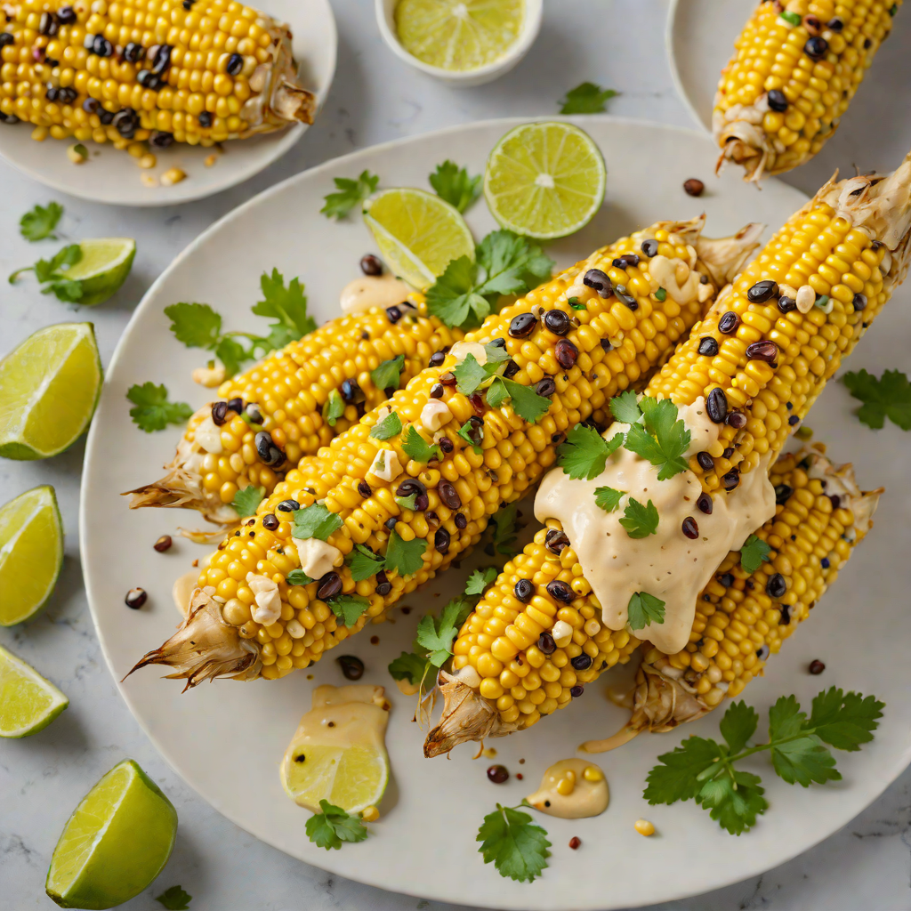 Charred Street-Style Mexican Corn with Chipotle-Lime Mayo